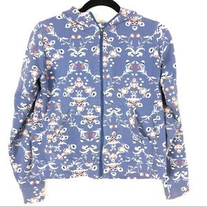 PATAGONIA zip up floral print sweater C2